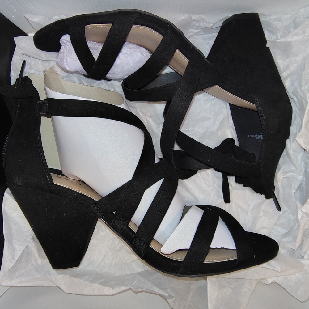 Elegant Black Women's Strappy Heels